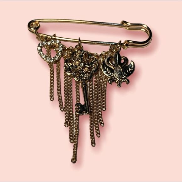 Vintage 80s Pin Brooch - Picture 1 of 6